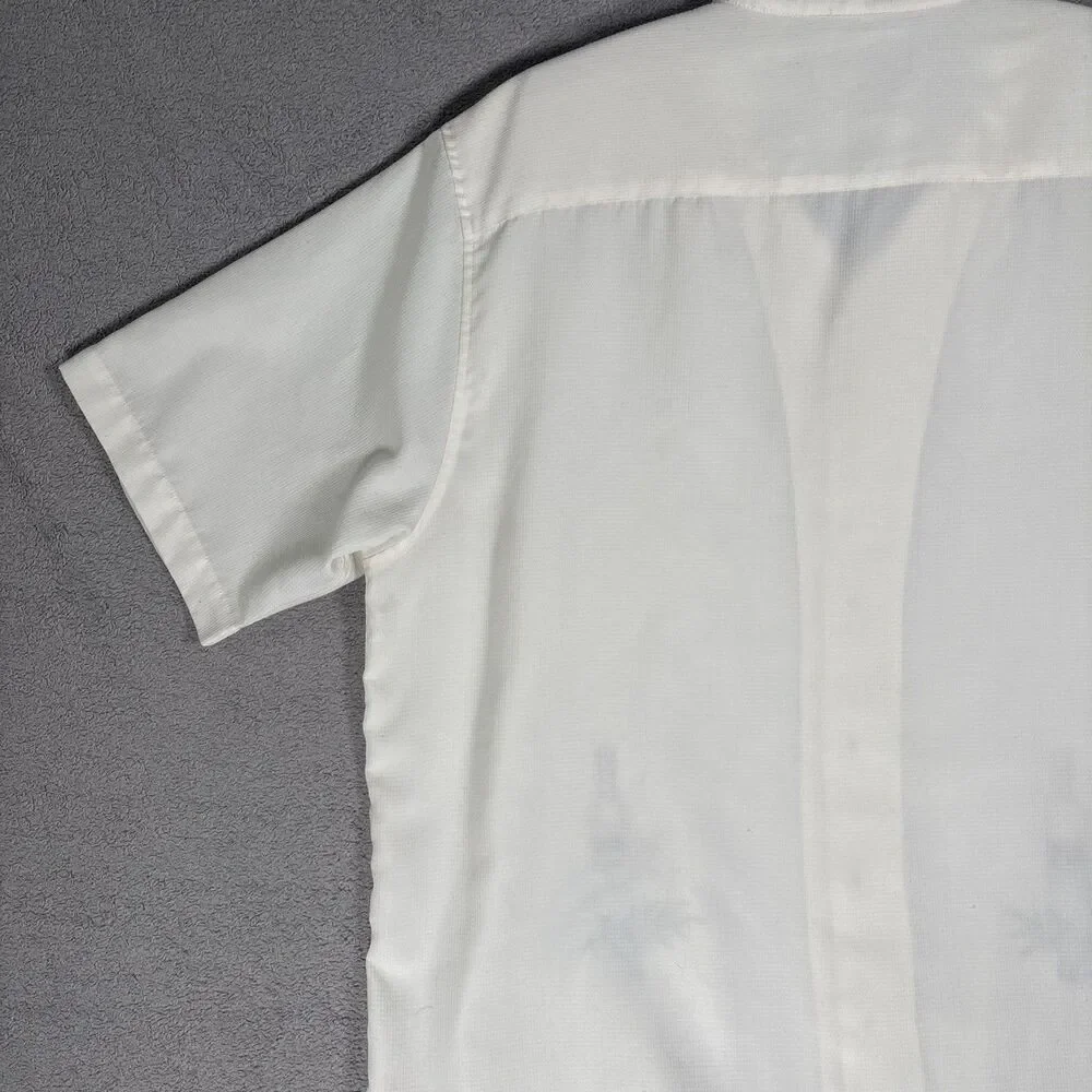 Batik Bay Shirt Mens XL Camp Tropical Beer Embroidery Wood Buttons Retro Dadcore
